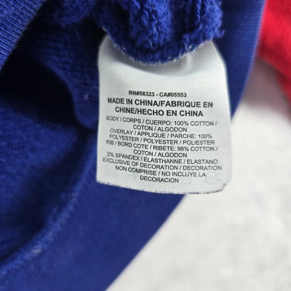 Jordan Sweatshirt Mens 3XL Crewneck Blue Red Wings Logo Pullover AO0426-455